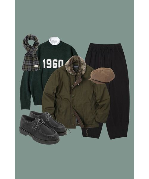 FRIZMWORKS(フリズムワークス)の「EDGAR N-1 DECK JACKET _ OLIVE(その他アウター・メンズ・その他・SMALL/MEDIUM/LARGE/X-LARGE)」の17枚目の写真