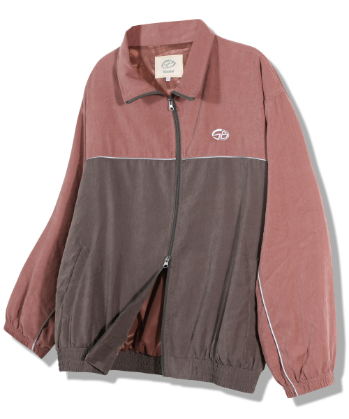 GUBIN(グビン)の「配色パイピングラインジャージ - インディピンク(ナイロンジャケット・レディース・その他・SMALL/MEDIUM/LARGE)」の1枚目の写真
