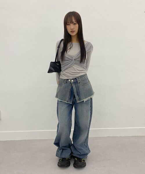 MILLO WOMEN（ミロウーマン）の「スタッドワイドジーン[ブルー]（デニムパンツ・レディース・その他・SMALL/MEDIUM）」の15枚目の写真