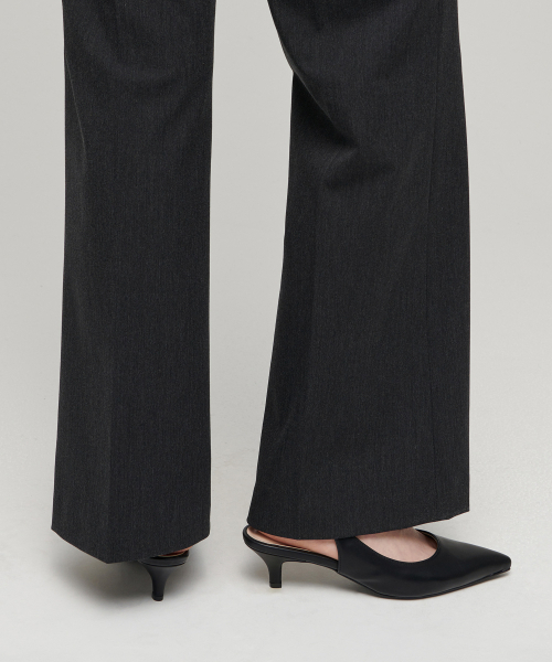 MUSINSA STANDARD WOMAN（ムシンサスタンダードウーマン）の「ウィメンズセミブーツカットヒドゥンバンディングスラックス[チャコールグレー]（スラックス・レディース・その他・34/32/30/31/24/25/26/27/28/29）」の8枚目の写真
