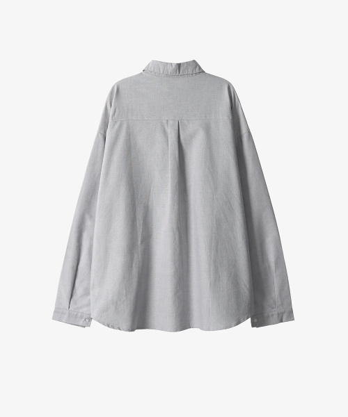 TOFFEE(トフィー)の「オーバーフィットオックスフォードシャツ(GREY)(シャツ/ブラウス・メンズ・その他・MEDIUM/LARGE)」の3枚目の写真