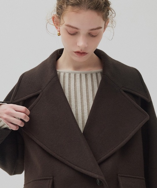 ワイドラペルコート（ステンカラーコート）｜PUBLIC TOKYO（パブリック