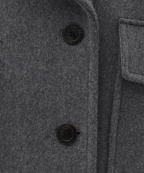 PUBLIC TOKYO（パブリックトウキョウ）の「ワイドラペルコート（ステンカラーコート・レディース・ダークグレー/ブラウン・1/2）」の20枚目の写真
