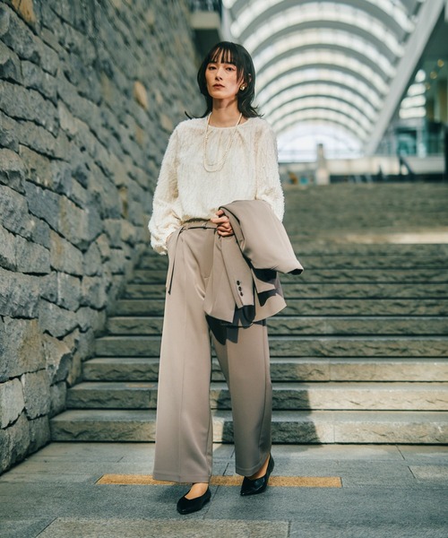 セール】【入卒式／セレモニー】ジャガードギャザーブラウス 601002