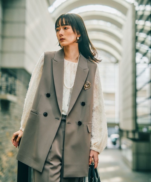 セール】【入卒式／セレモニー】ジャガードギャザーブラウス 601002