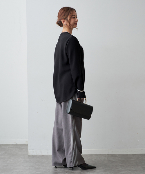 VERMEIL par iena（ヴェルメイユパーイエナ）の「アンティークジョーゼットブラウス（シャツ/ブラウス・レディース・ホワイト/ブラック・FREE）」の8枚目の写真