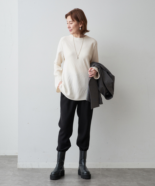 VERMEIL par iena（ヴェルメイユパーイエナ）の「アンティークジョーゼットブラウス（シャツ/ブラウス・レディース・ホワイト/ブラック・FREE）」の14枚目の写真