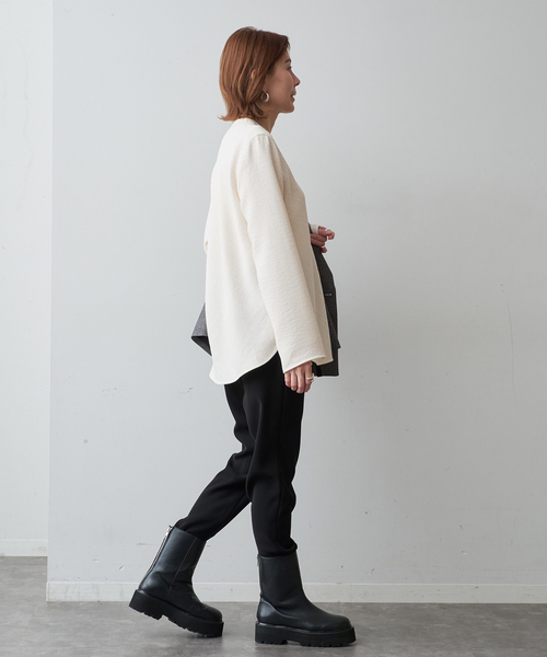 VERMEIL par iena（ヴェルメイユパーイエナ）の「アンティークジョーゼットブラウス（シャツ/ブラウス・レディース・ホワイト/ブラック・FREE）」の16枚目の写真