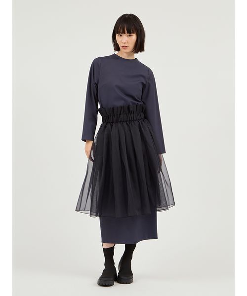 emmi（エミ）の「【限定カラーあり】【金子綾 for emmi】ハイネックワンピースセット（ワンピース・レディース・ブラック/ブラウン/ネイビー・0/1）」の4枚目の写真