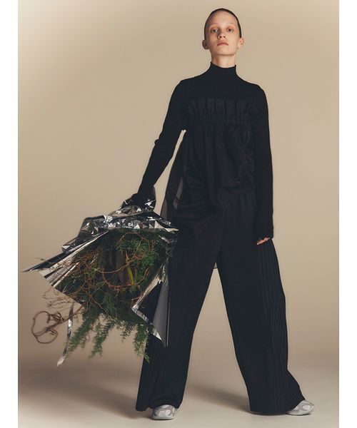 金子綾★MIESROHE★ミースロエ★ベロアアメスリレイヤードワンピース★未使用 コエル COEL 【金子綾さんコラボアイテム】COEL×AYA 2WAYギャザー