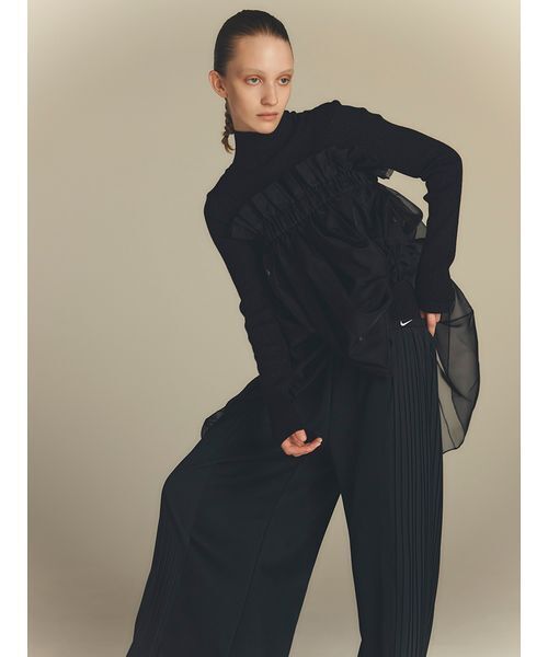 emmi（エミ）の「【限定カラーあり】【金子綾 for emmi】ハイネックワンピースセット（ワンピース・レディース・ブラック/ブラウン/ネイビー・0/1）」の6枚目の写真