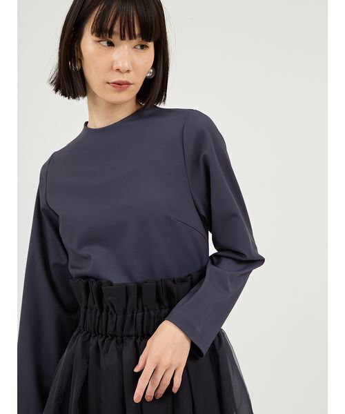 emmi（エミ）の「【限定カラーあり】【金子綾 for emmi】ハイネックワンピースセット（ワンピース・レディース・ブラック/ブラウン/ネイビー・0/1）」の12枚目の写真