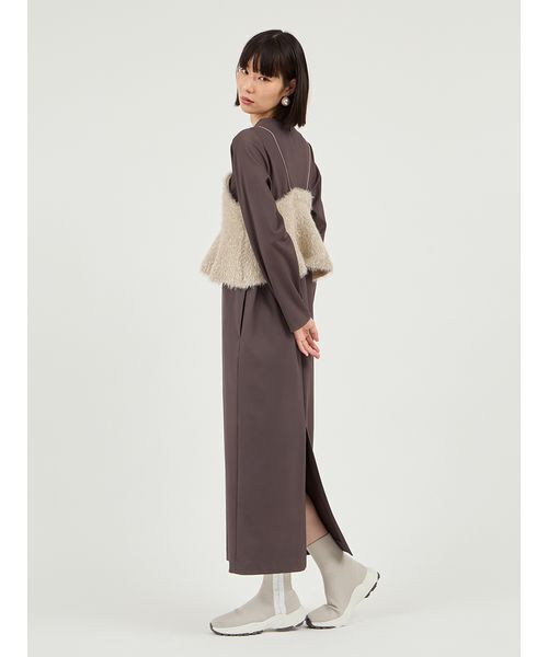 セール】【限定カラーあり】【金子綾 for emmi】ハイネックワンピース