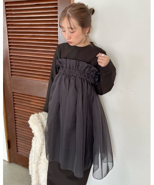 セール】【限定カラーあり】【金子綾 for emmi】ハイネックワンピース