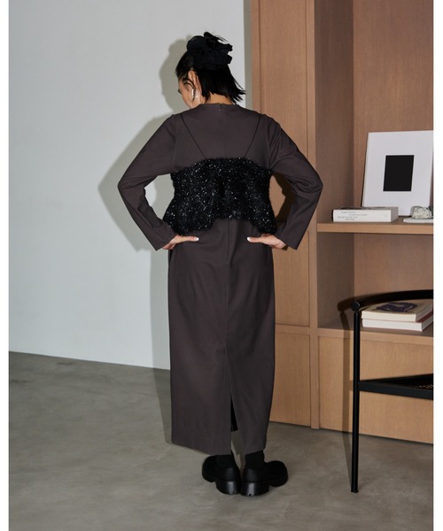 限定カラーあり】【金子綾 for emmi】ハイネックワンピースセット