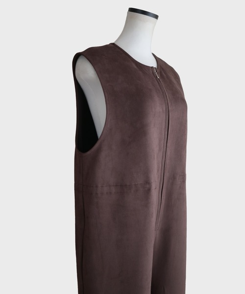 Marient（マリエント）の「エコスウェードフロントジップオールインワン（つなぎ/オールインワン・レディース・ブラウン・S）」の18枚目の写真