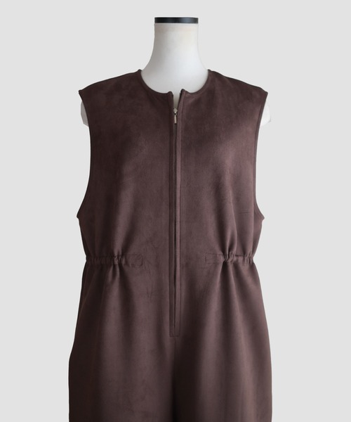 Marient（マリエント）の「エコスウェードフロントジップオールインワン（つなぎ/オールインワン・レディース・ブラウン・S）」の22枚目の写真