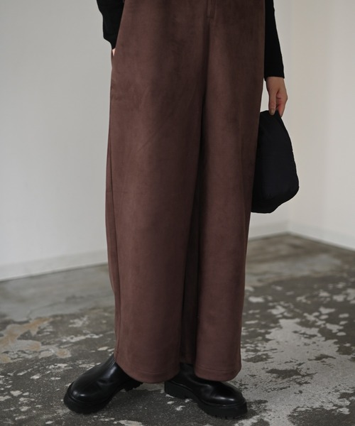 Marient（マリエント）の「エコスウェードフロントジップオールインワン（つなぎ/オールインワン・レディース・ブラウン・S）」の5枚目の写真