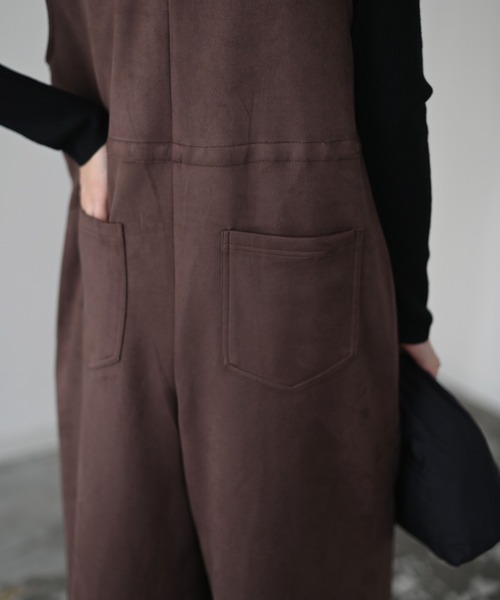 Marient（マリエント）の「エコスウェードフロントジップオールインワン（つなぎ/オールインワン・レディース・ブラウン・S）」の6枚目の写真