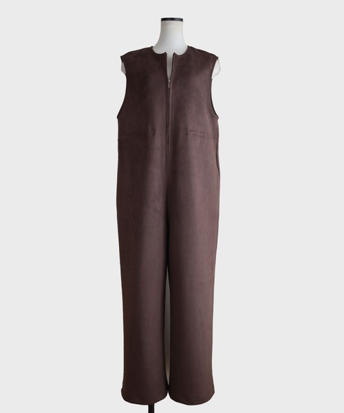 Marient（マリエント）の「エコスウェードフロントジップオールインワン（つなぎ/オールインワン・レディース・ブラウン・S）」の15枚目の写真