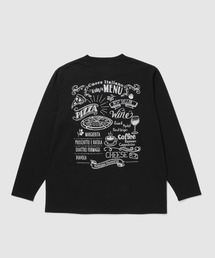 【T-GRAPHICS / ティーグラフィックス】フードメニュー長袖Tシャツ