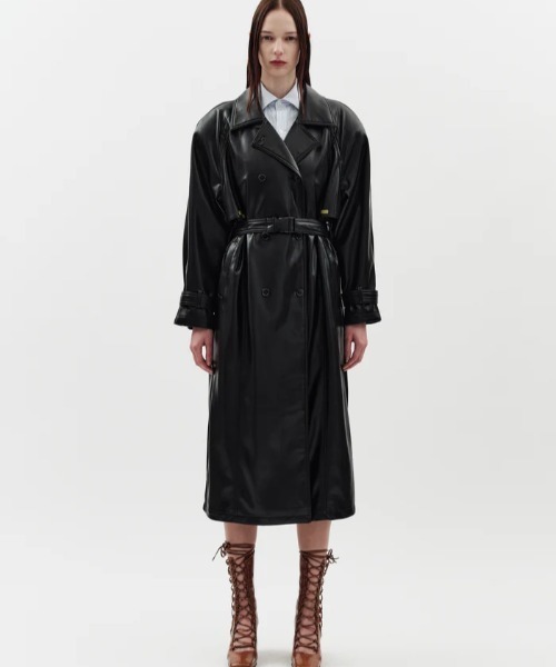 jakke(ジャッキー)の「MILLA TRENCH COAT(その他アウター・レディース・ブラック・S)」の1枚目の写真