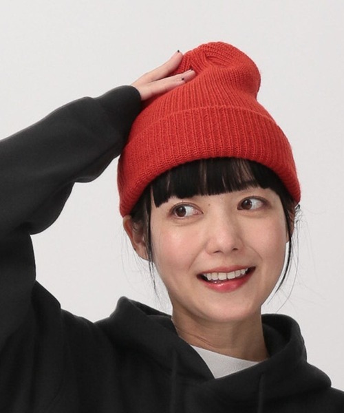 GLOBAL WORK（グローバルワーク）の「コウキンボウシュウニットワッチ/599485（ニットキャップ/ビーニー・メンズ・グレー/ライトグリーン/ブラック/オレンジ・FREE）」の4枚目の写真