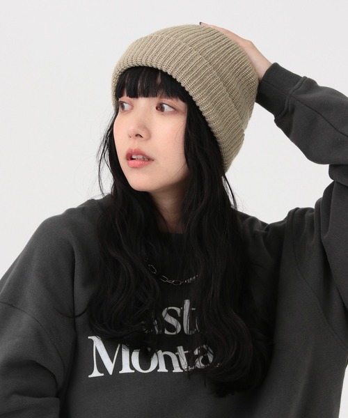 GLOBAL WORK（グローバルワーク）の「コウキンボウシュウニットワッチ/599485（ニットキャップ/ビーニー・メンズ・グレー/ライトグリーン/ブラック/オレンジ・FREE）」の12枚目の写真