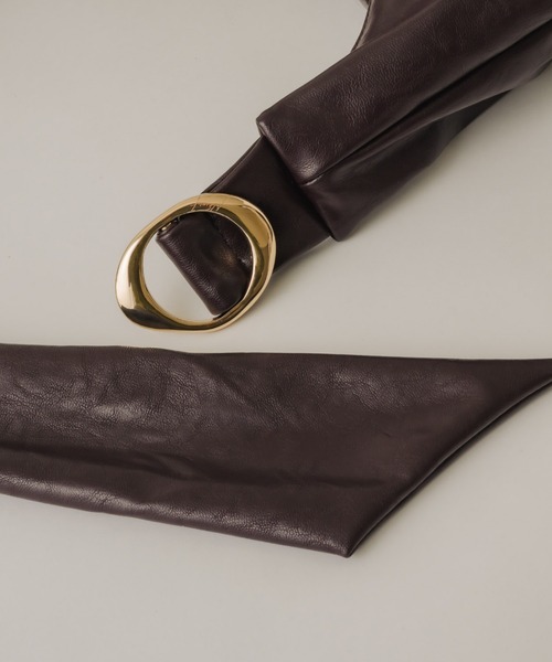 NEUNA（ヌナ）の「ワンハンドル2wayメタルバッグ（ショルダーバッグ・レディース・ブラック/ブラウン・FREE）」の18枚目の写真