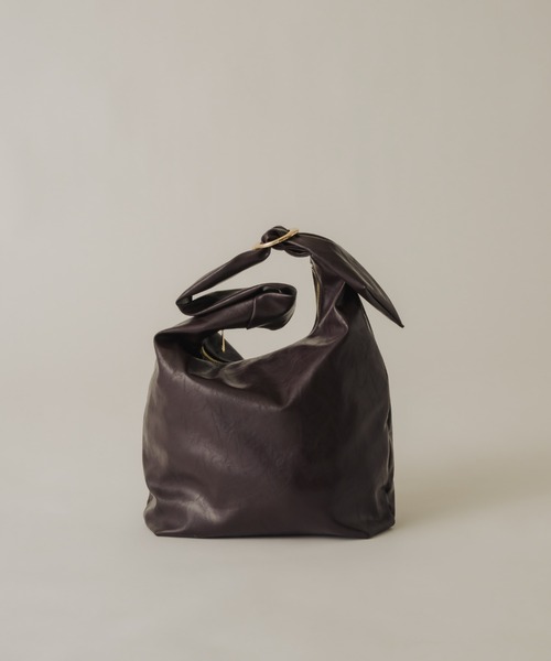 NEUNA（ヌナ）の「ワンハンドル2wayメタルバッグ（ショルダーバッグ・レディース・ブラック/ブラウン・FREE）」の6枚目の写真