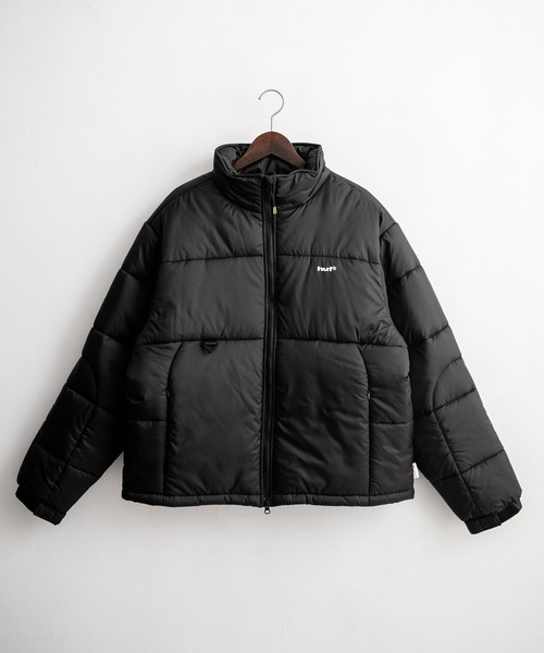 HUF（ハフ）の「HUF ハフ SEQUOIA PUFFER JACKET  REALTREE SEQUOIA PUFFER オーバーサイズワンポイントロゴ中綿ジャケット（ダウンジャケット/コート・メンズ・リアルツリーカモ/ブラック・M/L/XL）」の9枚目の写真