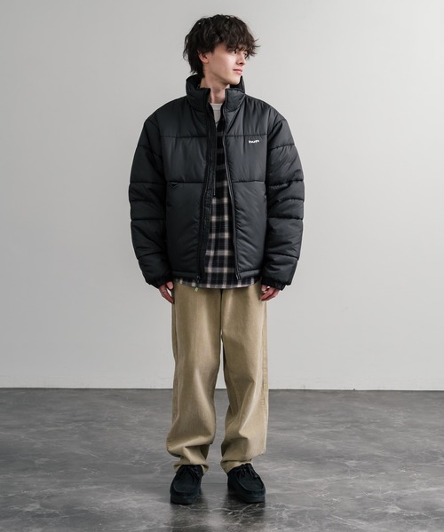 HUF（ハフ）の「HUF ハフ SEQUOIA PUFFER JACKET  REALTREE SEQUOIA PUFFER オーバーサイズワンポイントロゴ中綿ジャケット（ダウンジャケット/コート・メンズ・リアルツリーカモ/ブラック・M/L/XL）」の11枚目の写真