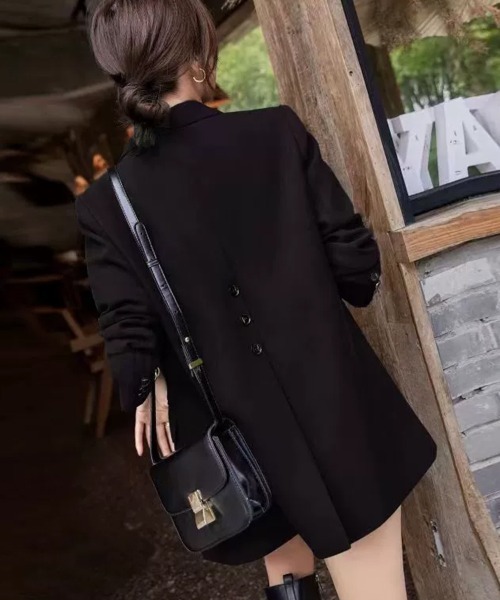 SallyLunn(サリーラン)の「シンプルテーラードジャケット(その他アウター・レディース・ホワイト/ブラック・MEDIUM/LARGE)」の9枚目の写真