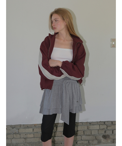 ETMON(エトモン)の「Knotted Frill Mini Skirt, Melange Grey(スカート・レディース・その他・F)」の4枚目の写真