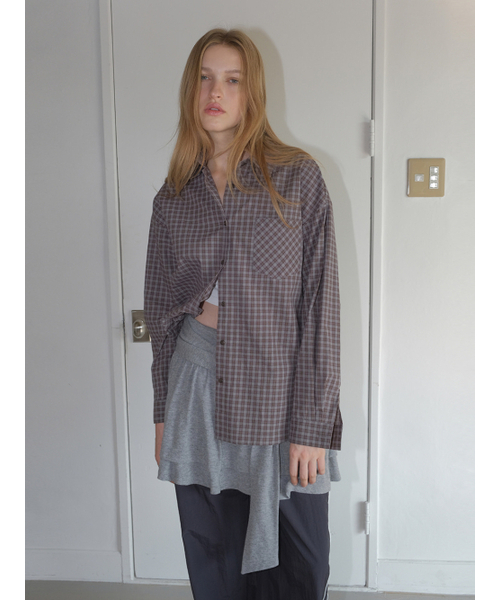 ETMON(エトモン)の「Knotted Frill Mini Skirt, Melange Grey(スカート・レディース・その他・F)」の5枚目の写真