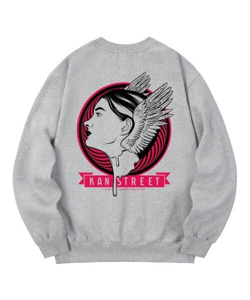 KMG0060 カンウーマン 裏起毛 スウェット - グレー