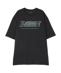[オーバーフィット]ピアンタイムズ13睡眠ラウンドネック半袖Tシャツ_チャコール
