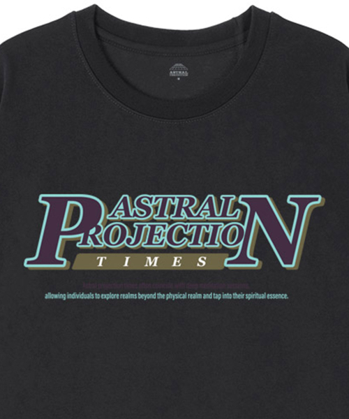 ASTRAL PROJECTION（アストラルプロジェクション）の「[オーバーフィット]ピアンタイムズ13睡眠ラウンドネック半袖Tシャツ_チャコール（Tシャツ/カットソー・メンズ・その他・LARGE/MEDIUM/X-LARGE/XX-LARGE）」の2枚目の写真