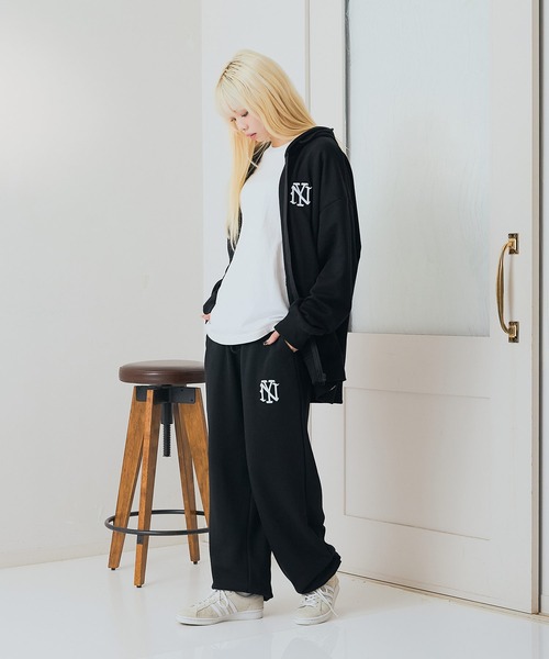 SAVIER(サビアー)の「【SAVIER:サビアー】NY ロゴ刺繍 スウェットパンツ【セットアップ可能】(スウェットパンツ・メンズ・ネイビー/ブラック/杢グレー・MEDIUM/LARGE)」の14枚目の写真
