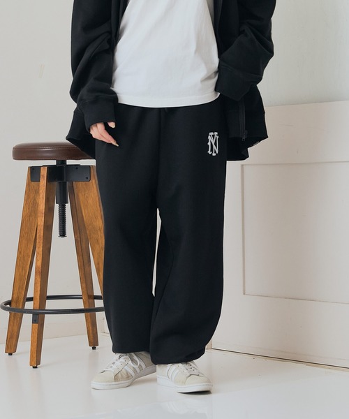 SAVIER(サビアー)の「【SAVIER:サビアー】NY ロゴ刺繍 スウェットパンツ【セットアップ可能】(スウェットパンツ・メンズ・ネイビー/ブラック/杢グレー・MEDIUM/LARGE)」の15枚目の写真