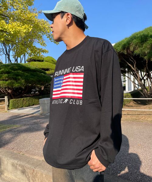 RESPECT(リスペクト)の「running usa athletic club long sleeve(Tシャツ/カットソー・メンズ・その他・MEDIUM/LARGE/X-LARGE)」の4枚目の写真