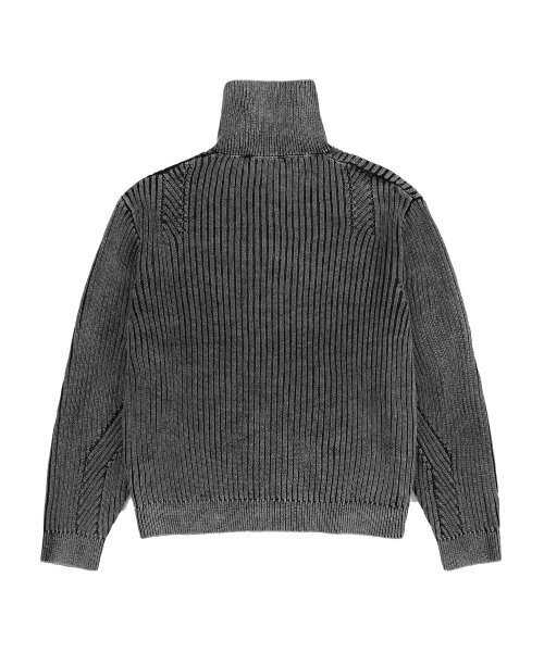 DRAW FIT（ドローフィット）の「オブリークハイネックニットジップアップトラッカー[D.GREY]（カーディガン/ボレロ・メンズ・その他・MEDIUM/LARGE/X-LARGE）」の4枚目の写真