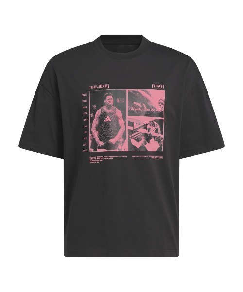 adidas(アディダス)の「adidas ANTHONY EDWARDS DFTW TEE 2(アディダス アンソニー・エドワーズ 半袖Tシャツ)(Tシャツ/カットソー・メンズ・ホワイト系/ブラック系・MEDIUM/LARGE/X-LARGE)」の1枚目の写真