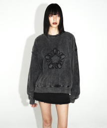 ULKIN（ウルキン）の「[ランウェイ] ムグン アプリケ ウォッシング スウェットシャツ_チャコール（スウェット）」