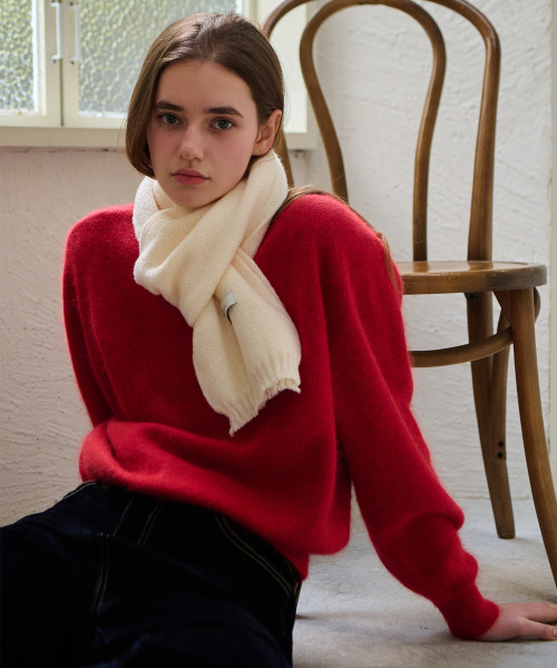 セール】Minimal mood wool muffler_5 Colors（マフラー）｜SLOWLOLLI