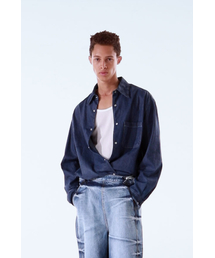 THE BALLON（ザバロン）の「BLUE WASHED DENIM SHIRT - BLUE（シャツ/ブラウス）」