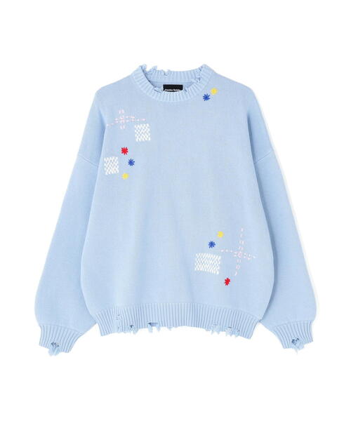 DANKE SCHON(ダンケシェーン)の「【WEB&DEPOT限定】DankeSchon/ダンケシェーン/HAND STITCH KNIT CLRENECK(ニット/セーター・レディース・ブラック/ベージュ/その他18・M/L)」の3枚目の写真