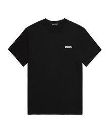 VNWSミニロゴ半袖Tシャツ (VS0008) ブラック_グレー