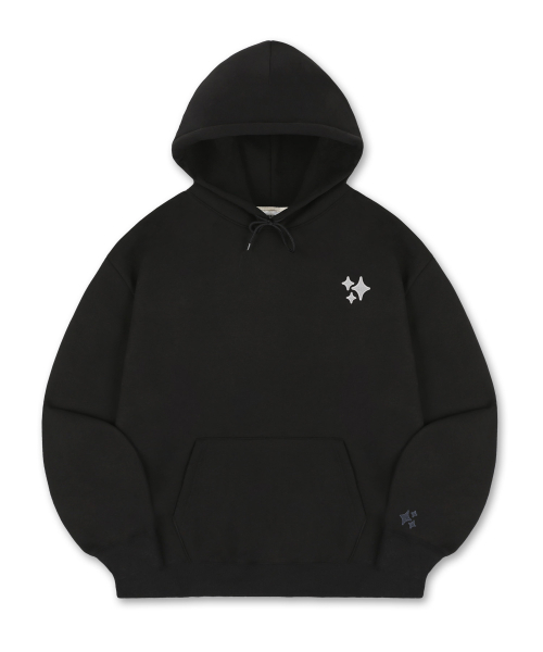ambler(エムブラー)の「スリースターズ刺繍フードパーカーAHP1204(ブラック)(パーカー・レディース・その他・SMALL/LARGE)」の4枚目の写真