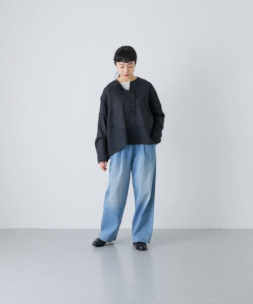 ウールワイドフリルプルオーバー（シャツ/ブラウス）｜かぐれ（カグレ